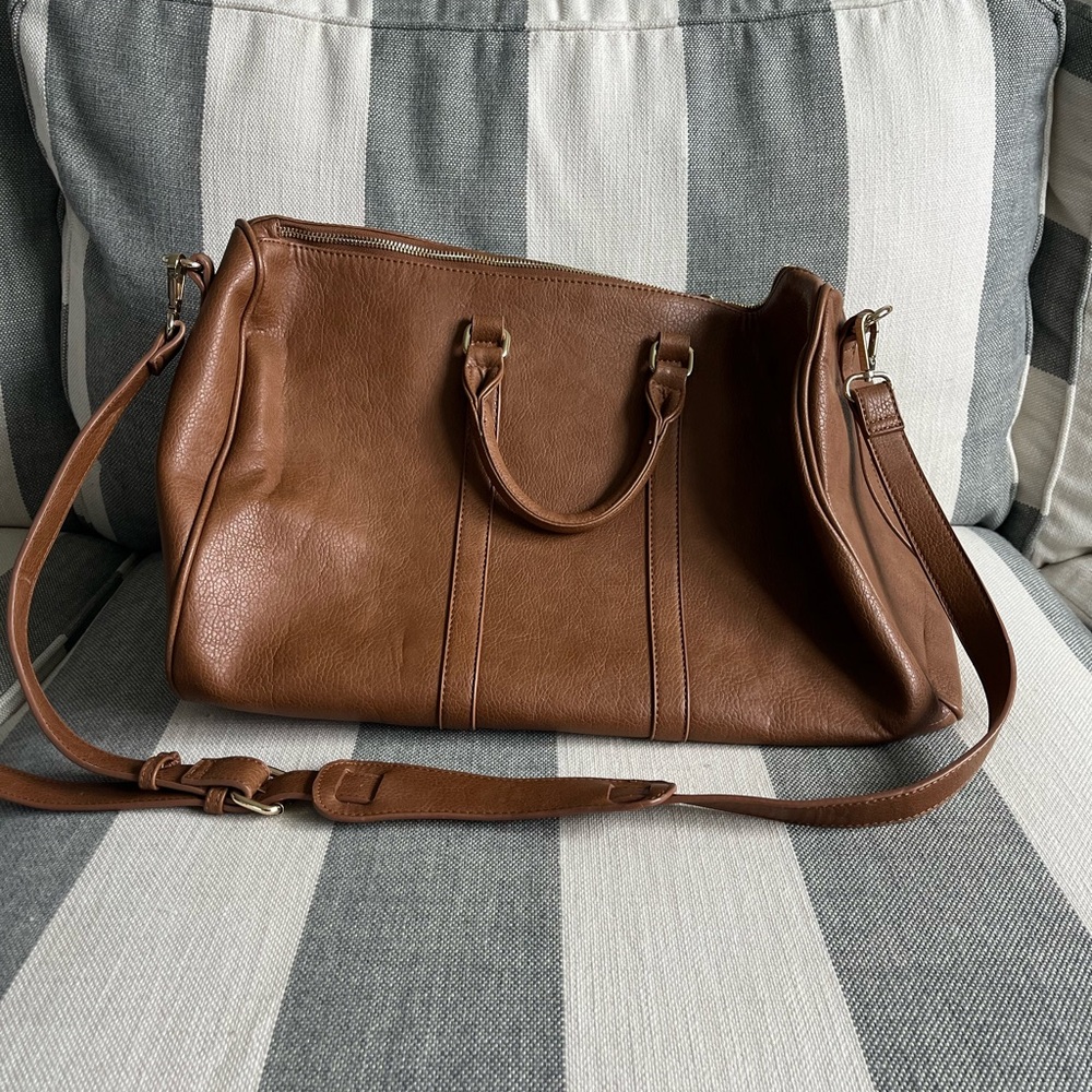 Sole Society Brown Weekender Bag
